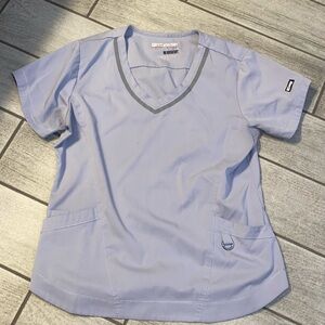 Grey's Anatomy Soft Gray Scrub Top